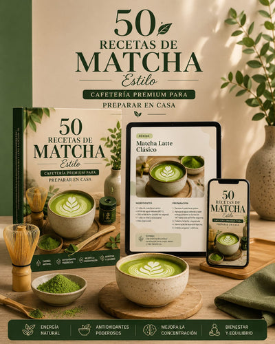 Ebook 50 Recetas de Matcha estilo cafetería