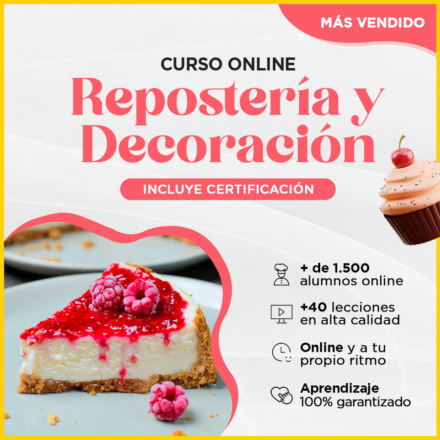 Curso Online Repostería y Decoración (con certificado)